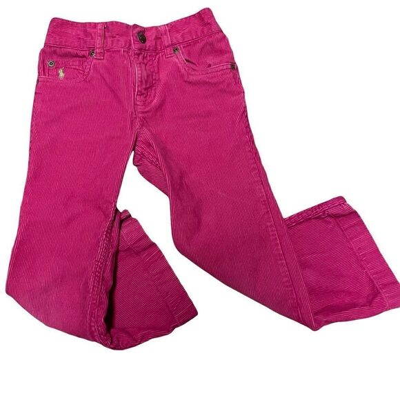 Ralph Lauren Fuchsia Pink Corduroy Jeans Girls Size 5 - Picture 1 of 15